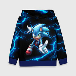 Толстовка-худи детская SONIC, цвет: 3D-синий