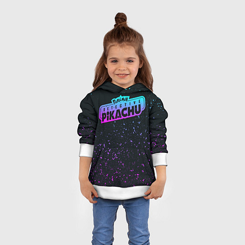 Детская толстовка Детектив Пикачу / 3D-Белый – фото 4