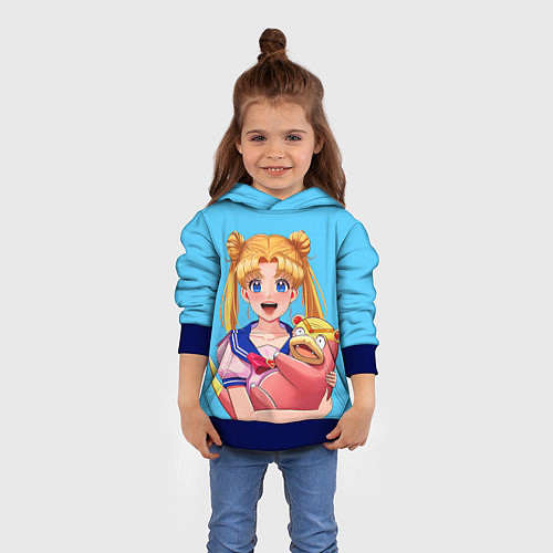 Детская толстовка СЕЙЛОР И СЛОУПОК / 3D-Синий – фото 4