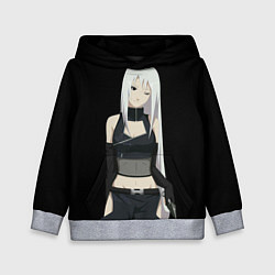 Толстовка-худи детская Ninja Girl, цвет: 3D-меланж