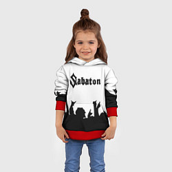 Толстовка-худи детская SABATON, цвет: 3D-красный — фото 2