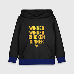 Толстовка-худи детская Pubg Top 1, цвет: 3D-синий