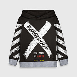 Толстовка-худи детская Off-White: Dangerous, цвет: 3D-меланж