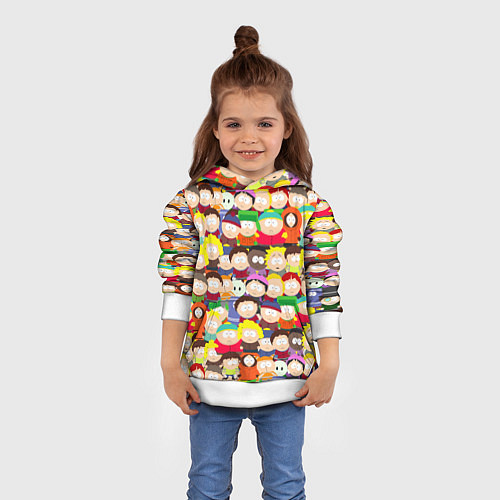Детская толстовка ЮЖНЫЙ ПАРК / 3D-Белый – фото 4