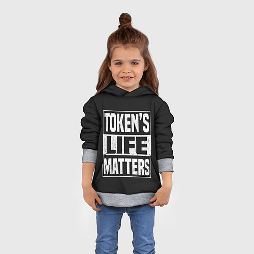 Детская толстовка TOKENS LIFE MATTERS / 3D-Меланж – фото 4