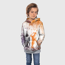 Толстовка-худи детская Half life attack, цвет: 3D-меланж — фото 2