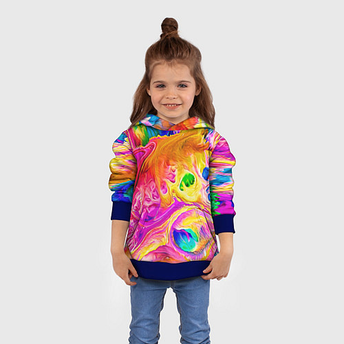 Детская толстовка TIE DYE / 3D-Синий – фото 4