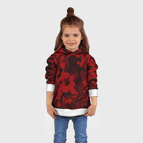 Детская толстовка RED MILITARY / 3D-Белый – фото 4