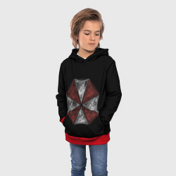 Толстовка-худи детская Umbrella Corporation, цвет: 3D-красный — фото 2