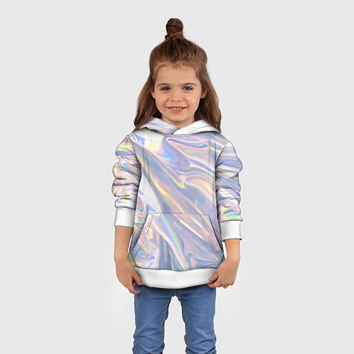 Детская толстовка Фольга / 3D-Белый – фото 4