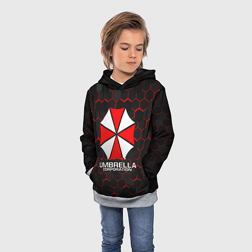 Детская толстовка UMBRELLA CORP / 3D-Меланж – фото 3