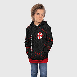 Толстовка-худи детская UMBRELLA CORP, цвет: 3D-красный — фото 2