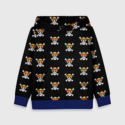 Толстовка-худи детская One Piece, цвет: 3D-синий