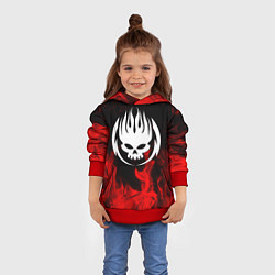 Толстовка-худи детская THE OFFSPRING, цвет: 3D-красный — фото 2