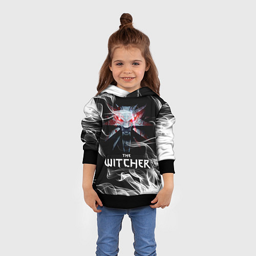 Детская толстовка ВЕДЬМАК / 3D-Черный – фото 4