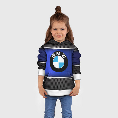 Детская толстовка BMW / 3D-Белый – фото 4