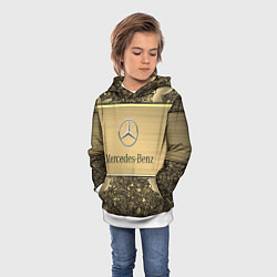 Толстовка-худи детская MERCEDES GOLD, цвет: 3D-белый — фото 2