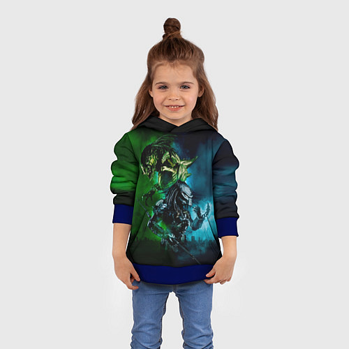 Детская толстовка PREDATOR / 3D-Синий – фото 4