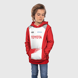 Толстовка-худи детская Toyota Driver, цвет: 3D-красный — фото 2