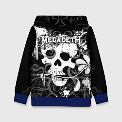 Толстовка-худи детская Megadeth, цвет: 3D-синий
