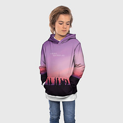 Толстовка-худи детская BTS, цвет: 3D-белый — фото 2