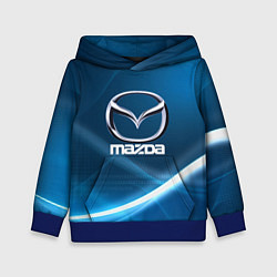 Толстовка-худи детская MAZDA, цвет: 3D-синий