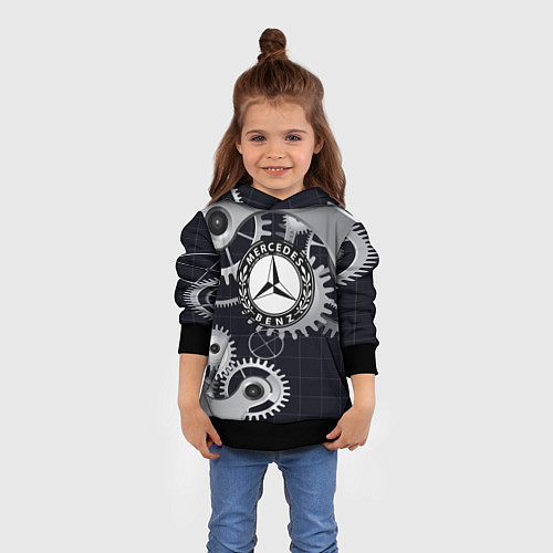 Детская толстовка MERCEDES-BENZ / 3D-Черный – фото 4