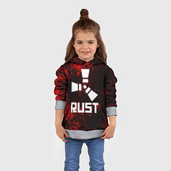 Толстовка-худи детская RUST, цвет: 3D-меланж — фото 2