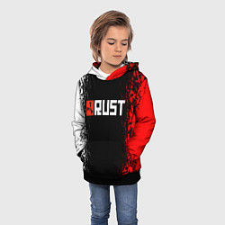 Толстовка-худи детская RUST, цвет: 3D-черный — фото 2