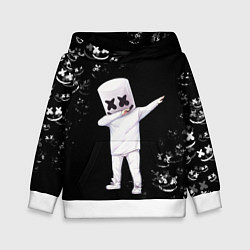 Толстовка-худи детская Marshmello, цвет: 3D-белый