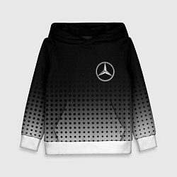 Толстовка-худи детская Mercedes-Benz, цвет: 3D-белый