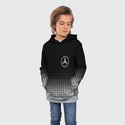 Толстовка-худи детская Mercedes-Benz, цвет: 3D-меланж — фото 2