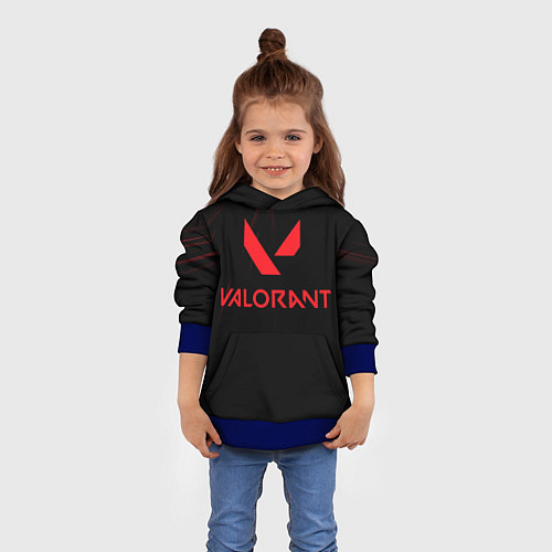 Детская толстовка VALORANT / 3D-Синий – фото 4