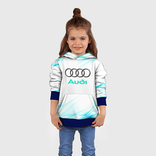Детская толстовка Audi / 3D-Синий – фото 4