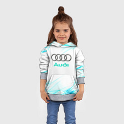 Толстовка-худи детская Audi, цвет: 3D-меланж — фото 2