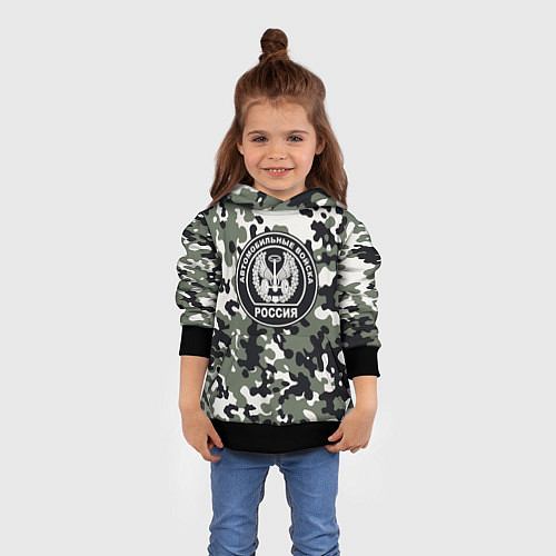 Детская толстовка Автомобильные войска / 3D-Черный – фото 4