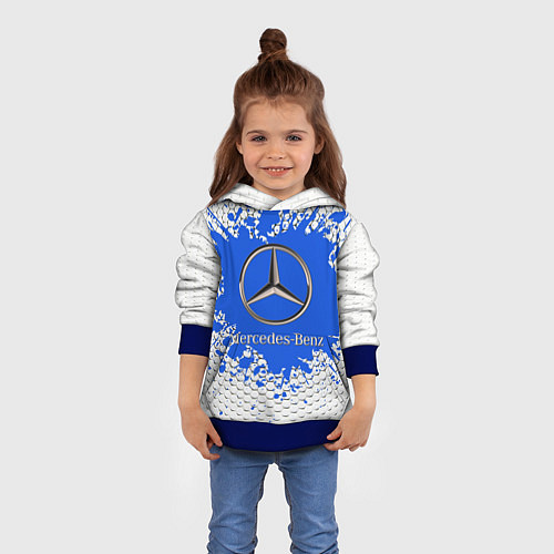 Детская толстовка Mercedes / 3D-Синий – фото 4