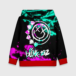 Толстовка-худи детская Blink-182 6, цвет: 3D-красный