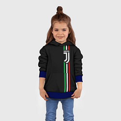 Толстовка-худи детская JUVENTUS, цвет: 3D-синий — фото 2