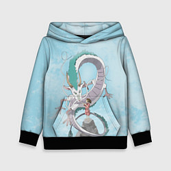 Толстовка-худи детская Унесённые призраками, цвет: 3D-черный