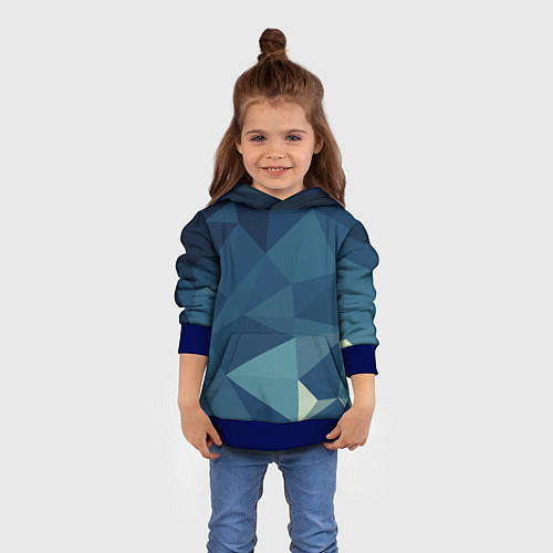 Детская толстовка DARK BLUE / 3D-Синий – фото 4