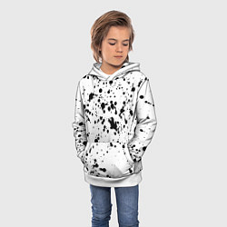 Толстовка-худи детская Далматинец, цвет: 3D-белый — фото 2