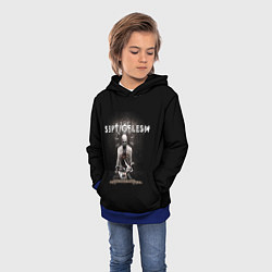 Толстовка-худи детская Septicflesh, цвет: 3D-синий — фото 2