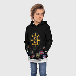 Толстовка-худи детская NHL Boston Bruins Z, цвет: 3D-белый — фото 2