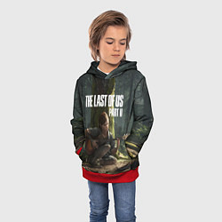Толстовка-худи детская The Last of Us part 2, цвет: 3D-красный — фото 2