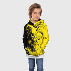 Толстовка-худи детская Ночное солнце, цвет: 3D-белый — фото 2