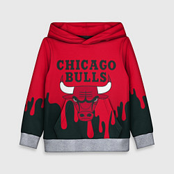 Толстовка-худи детская Chicago Bulls, цвет: 3D-меланж