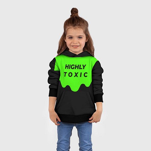 Детская толстовка HIGHLY toxic 0 2 / 3D-Черный – фото 4