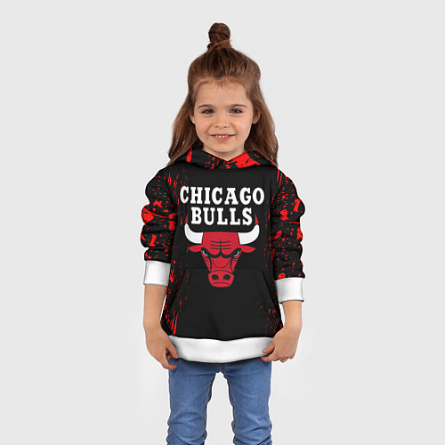 Детская толстовка CHICAGO BULLS / 3D-Белый – фото 4