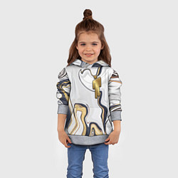 Толстовка-худи детская Billie Eilish Gold, цвет: 3D-меланж — фото 2